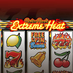 В симулятор автомата Retro Reels - Extreme Heat можно поиграть без регистрации онлайн бесплатно без скачивания без смс в демо варианте